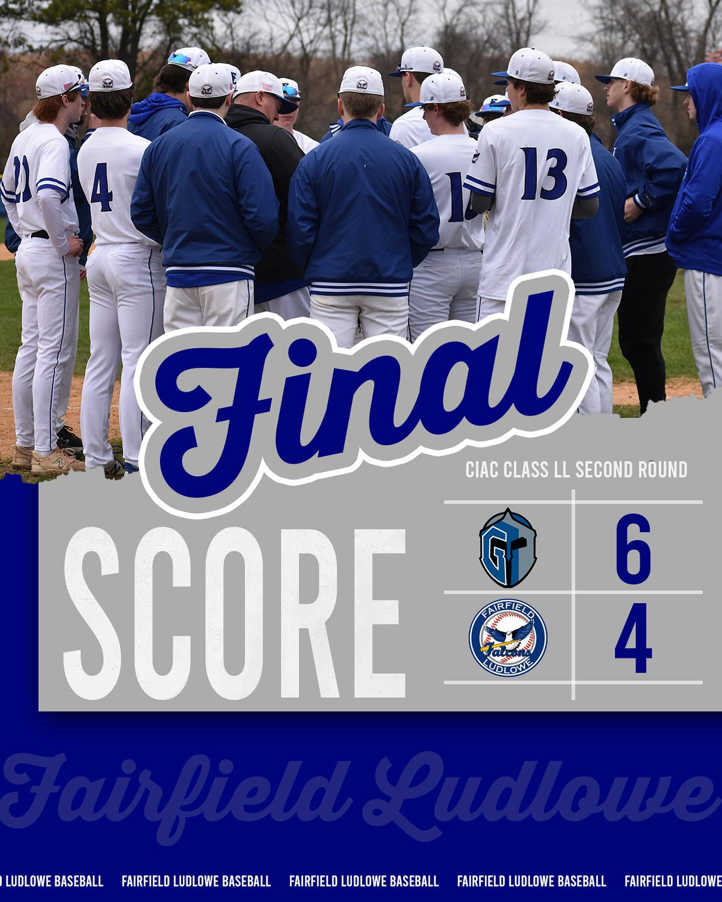 Special season comes to an end in the second round of the Class LL State Tournament.
Thank you to our 10 seniors for your contributions and dedication to our program.
We will be back.
#LudloweBase #FalconPride