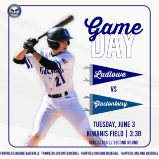 GAMEDAY! Class LL Second Round at home vs Glastonbury at 3:30pm. #LudloweBase #FalconPride