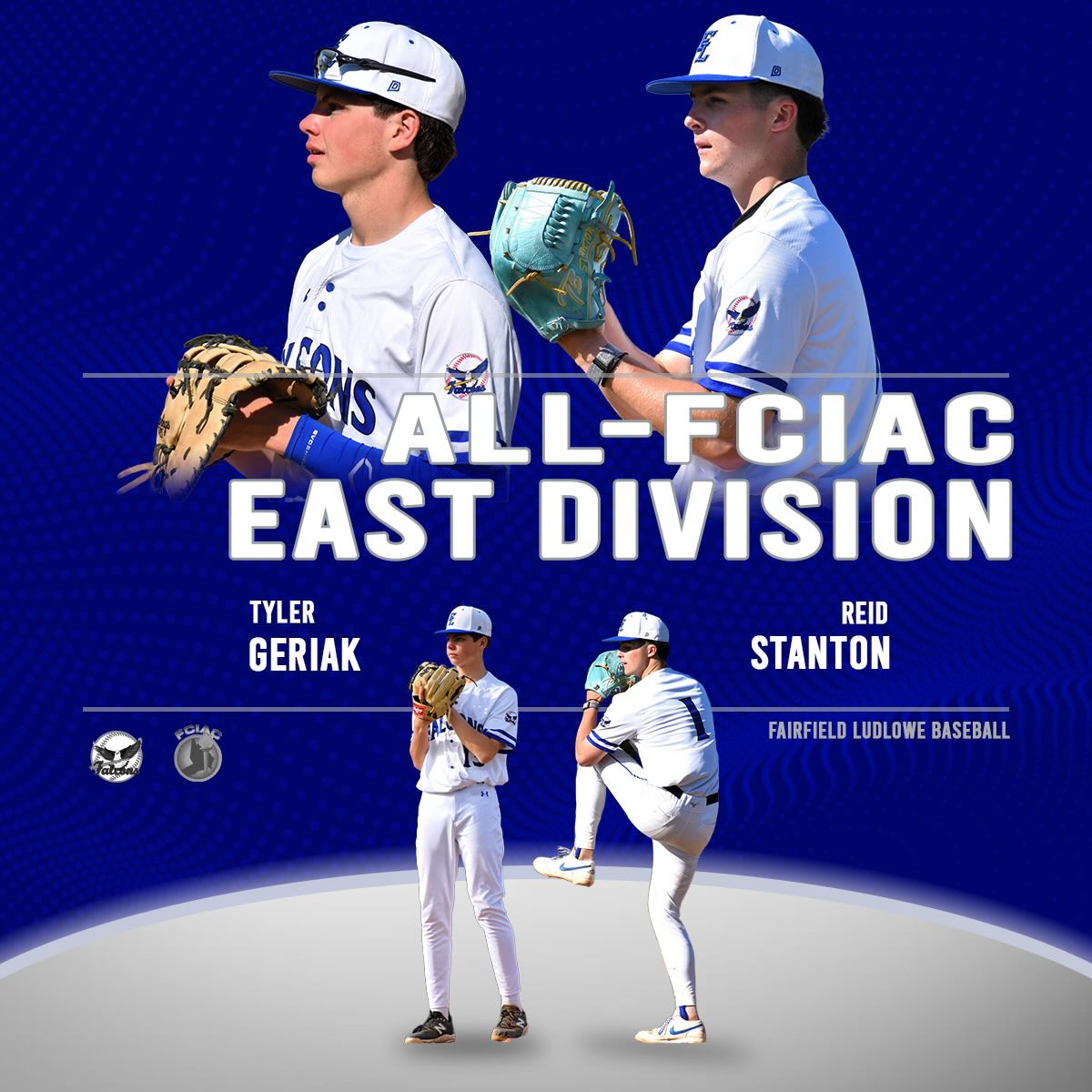 Congrats to Tyler Geriak and Reid Stanton on being named All-FCIAC East!