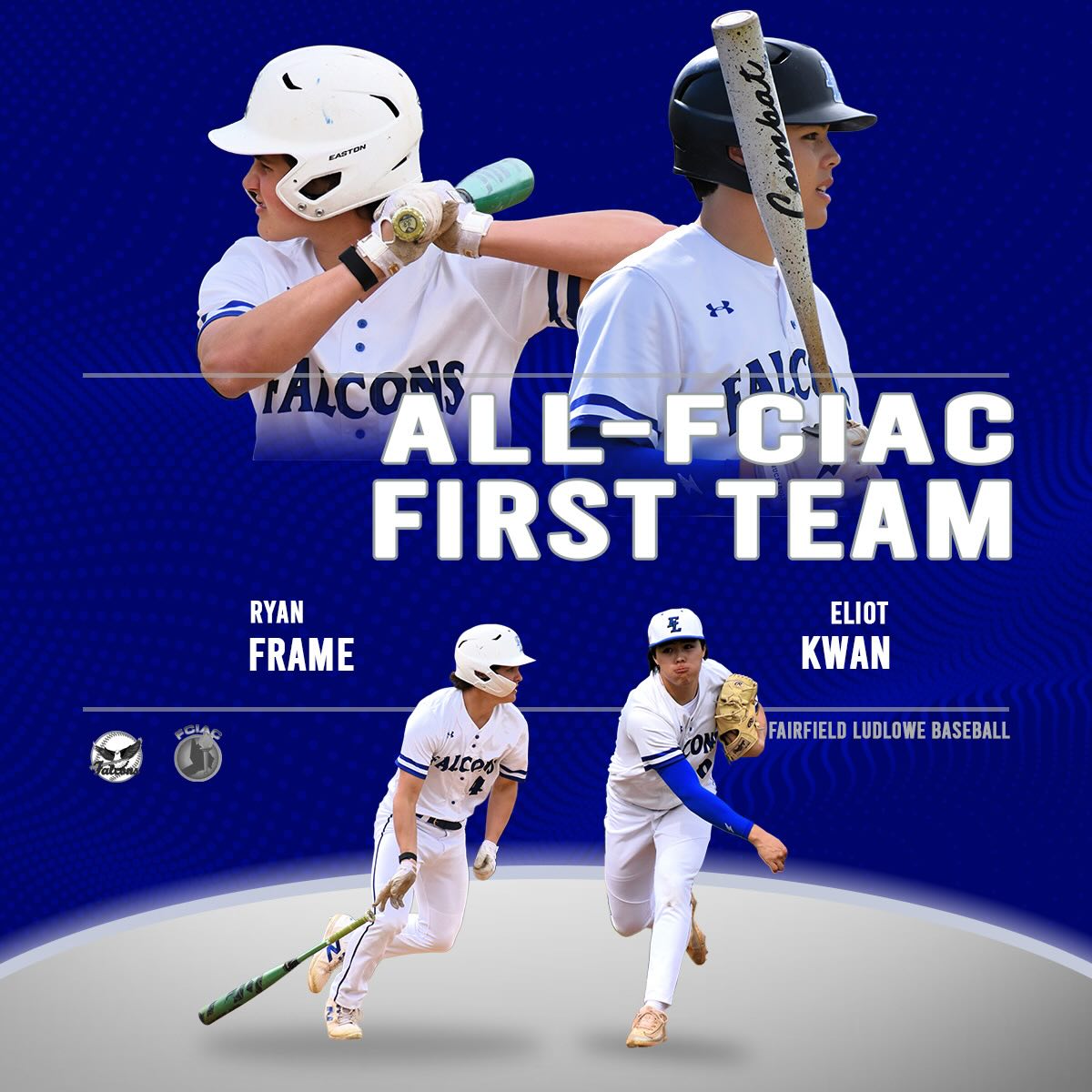 Congrats to Ryan Frame and Eliot Kwan on earning All-FCIAC First Team honors!